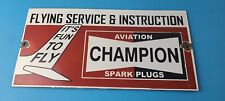 Vintage Spark Plugs Sign - Aviation Hangar Garage Shop Sign - Gas Oil Pump Sign picture