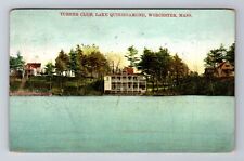 Worcester MA-Massachusetts, Turner Club, Antique, Vintage c1909 Postcard picture