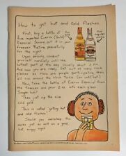 1975 Jose Cuervo Tequila Print Ad Gold Especial How To Get Hot And Cold Flashes picture