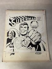 SUPERMAN COVER production stat ART 1975 POWER RECORDS NEAL ADAMS GIORDANO SPLASH picture