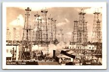 Postcard TX RPPC Kilgore East Texas Oil Field Drilling Wells Pittsburgh Paint A5 picture