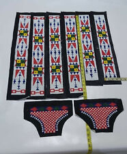 Handmade Old American Sioux Bead work for War Shirts / Pants / Leggings B6 picture
