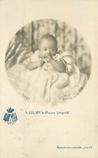 Postcard RPPC 1909 Belgium Prince Leopold infant royalty undivided 23-11513 picture