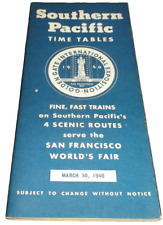 MARCH 1940 SOUTHERN PACIFIC FOUR SCENIC ROUTES PUBLIC TIMETABLE picture