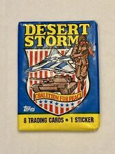 1991 Topps Desert Storm Single Wax Pack. Made And Printed In The U.S.A. picture