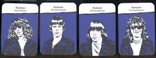 Ramones Complete Card Set of 4 Mint 2018 Johnny Dee Dee Tommy Joey Punk Rock picture