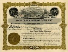 Iron Creek Mining Co. - Stock Certificate - Mining Stocks picture