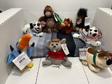 Vintage Disney Store Bean Bag Plush Lot Of 8 Animals NWT Rare Scar And Others picture
