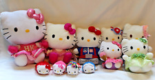 Large Lot of 11 Sanrio Hello Kitty Plush Ty Mixed Size - Great picture
