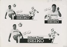 Brazil Football Italy 90 Pele Offset Advertisement Seiko Watch  Print  A2323 A23 picture
