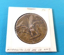 WWI Metropolitan Life Insur Bronze Coin Tiffany & Co $5,000 War Saving Stamps picture