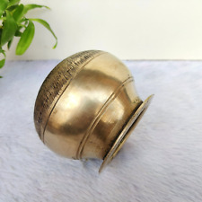 1930s Vintage Bronze Cooking Pot Rare Heavy Handcrafted Kitchenware Collectible picture