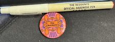 RARE Vintage 1970s/80s THE RESIDENTS promo button pin 1.25