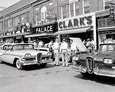 1958 New EDSELS Being Displayed on Town Street Photo (223-Y ) picture