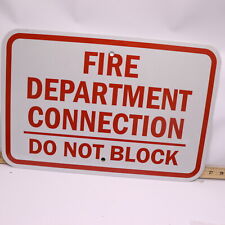 Reflective Fire Department Connection Sign Aluminum 449H02 picture