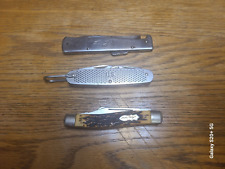 1979 Camillus U.S. ,  Uncle Henry 885UH , & German Mercator K55K Pocket Knives picture