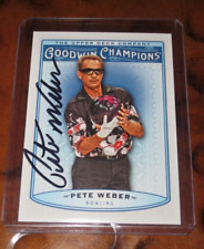 Pete Weber signed autographed card Pro Bowling PBA HOF Goodwin Champions picture