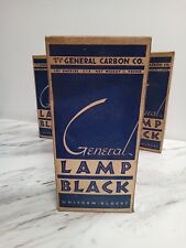Vintage General Carbon Co. Lamp Black Powder Pigment 1/2 lb box ~ Tint, Dye, picture