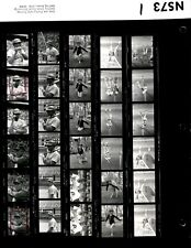 LD345 1974 Original Contact Sheet Photo PHILLIES - DODGERS & INDIANS - ANGELS picture