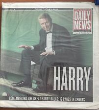 PHILADELPHIA DAILY NEWS: Remembering Harry Kalas; 04-14-2009, BN In Sleeve picture