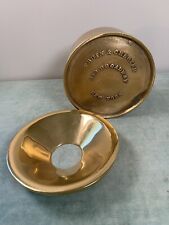 RARE Antique FRUIN & CHESTER Brass Spittoon Saloon Bar Railroad Station 6.89 lb. picture