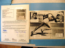 Jesse Owens Autographed B&W Photo with Message JSA Authenticated Track Records picture