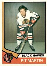1974-75 Topps #58 Pit Martin Chicago Blackhawks Vintage Original picture