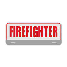 3M Scotchlite Reflective Firefighter License Plate Topper picture