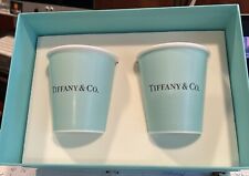 Tiffany Blue Coffee Cup 2ppc picture