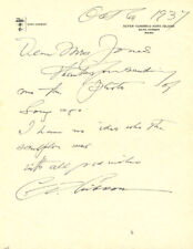 CHARLES DANA GIBSON - AUTOGRAPH LETTER SIGNED 10/06/1937 picture