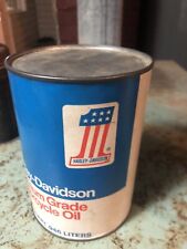Harley Davidson AMF Motorcycle Oil Composite Can—Full picture