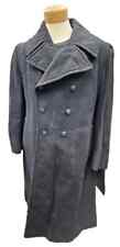 WWII Canadian Armed Forces Heavy Wool Navy Great Coat - Size 2 picture