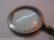Magnifier Brass Magnifying Glass Vintage Nautical Table Top Decorative picture