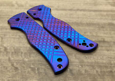 Flamed FRAG CNC milled Titanium Scales for SHAMAN Spyderco picture