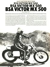 1972 BSA Victor MX500 Motocross - 4-Page Vintage Motorcycle Road Test Article picture