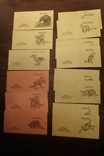 Lot Of 14 Rare SRG Bronze Dinosaurs identification cards some doubles picture
