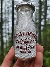 Nice Old Western Milk Bottle☆ Vacaville California Creamery Bottle Half Pint picture