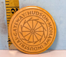 Vintage Gateway: Hudson Mohawk Industrial Pinback Button picture