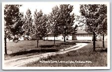Chelsea Michigan~Drive to Mother's Camp Buildings @ Lehman Lake~1950s RPPC picture