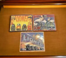 3 Pc Lot Hallmark Great American Railways Lionel Trains Catalog Cover Tin Signs picture