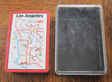 New Sealed Vintage LOS ANGELES CALIFORNIA PLAYING CARDS Road map image Sites picture