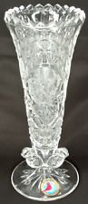 Hofbauer Crystal The Byrdes Collection Bud Vase With Sticker Vintage Home Decor picture