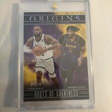 2023-24 Panini Origins LeBron James Anthony Davis Roots Of Greatness Lakers 1/10 picture