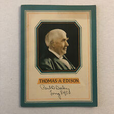 1932 John Hancock Life Insurance Company of Boston Thomas Edison Book picture