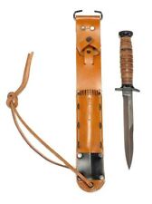 U.S. WWII M3 FIGHTING KNIFE & M6 LEATHER SCABBARD picture