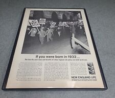 New England Life  1963 Print Ad Framed 8.5x11  picture