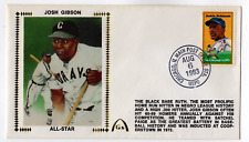 Josh Gibson All-Star Gateway Silk First Day Cover Aug 6, 1983 - Jackie Robinson picture