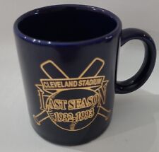 Cleveland Stadium Last Season 1932-1993 Coffee Mug Blue Baseball MLB Vintage ⬇️ picture