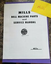 MILLS BELL SERVICE MANUAL SLOT MACHINE MILLS MANUAL ANTIQUE SLOT 22 pages picture
