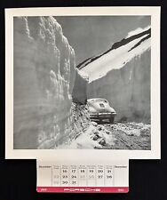 1960/61 PORSCHE 356B Coupe 1963 Orig Factory Calendar Print 13x13 Photo Poster picture